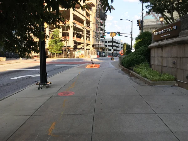 Atlanta Usa Downtown Atlanta Empty Streets Early Morning Lockdown Pandemic — Fotografia de Stock