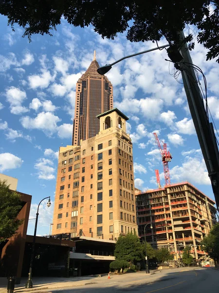 Atlanta Usa Downtown Atlanta Crane Top Building — Foto Stock