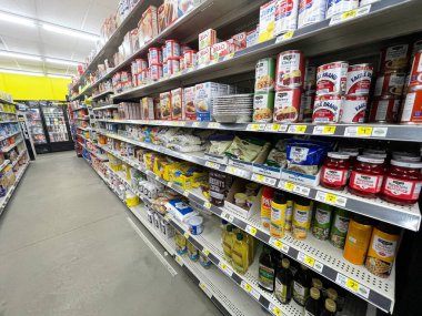 Grovetown, Ga USA - 07 03 22: Dollar General Retail store baking goods section