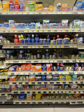 Grovetown, Ga USA - 07 03 22: Dollar General Retail store cold and sick section