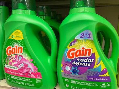 Grovetown, Ga USA - 08 18 18 22: Perakende mağazası çamaşır deterjanı kazandı