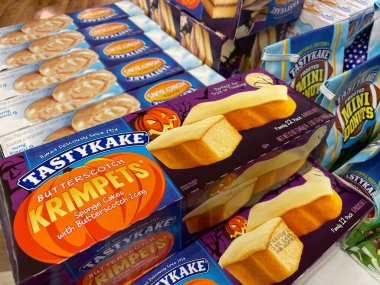 Grovetown, Ga USA - 09: 15, 22: Market TastyKake Cadılar Bayramı atıştırmalıkları