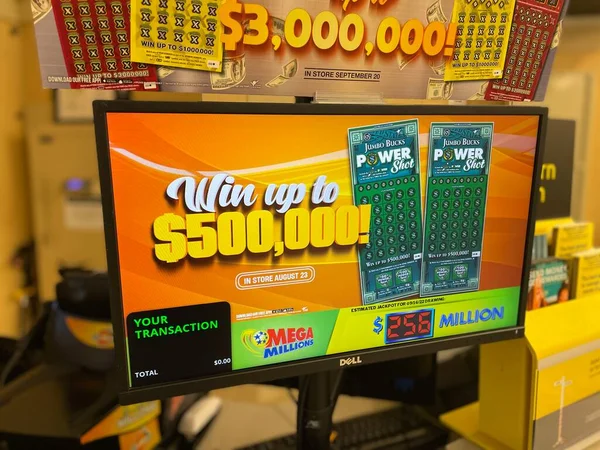 Grovetown Usa Grocery Store Georgia Lottery Screen — Stock Photo, Image