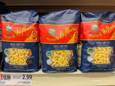 Grovetown, Ga USA - 09 07 22: Market Di Martin makarna etiketi