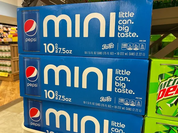 Grovetown Eua Embalagem Pepsi Mercearia Mini — Fotografia de Stock