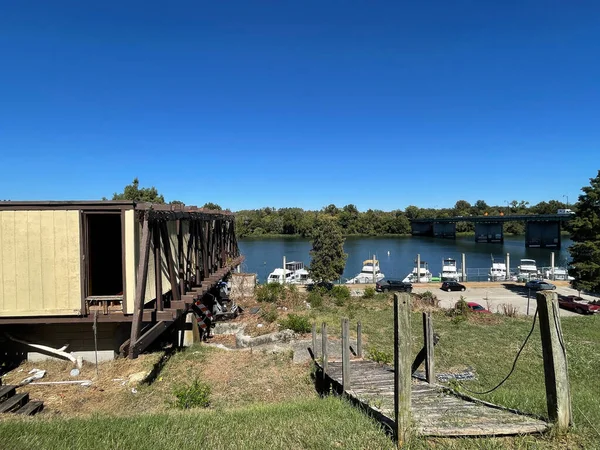 Augusta Usa Augusta Jefferson Davis Bro Minnesmärke Riverwalk — Stockfoto