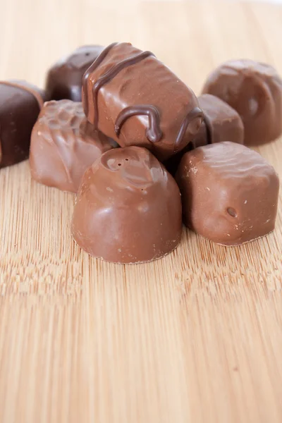 Csokoládé fa felületre. — Stock Fotó