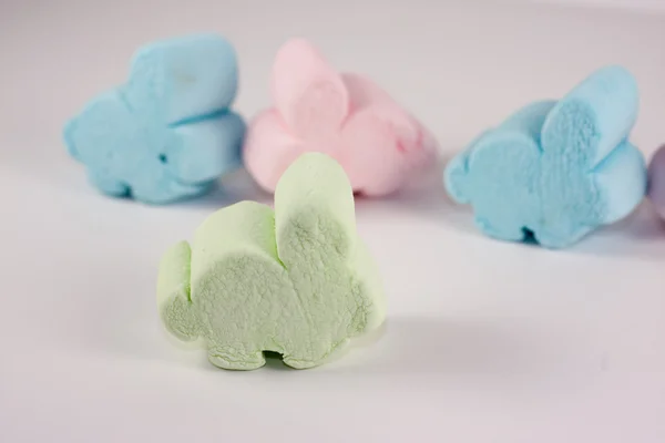 Marshmellow Easter Bunnies — Stock Photo, Image