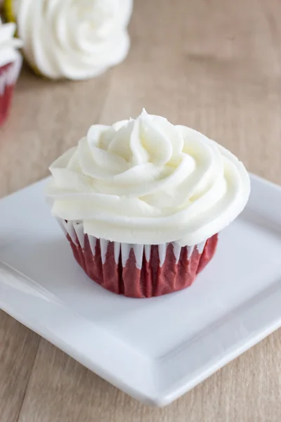 Cupcakes en velours rouge — Photo