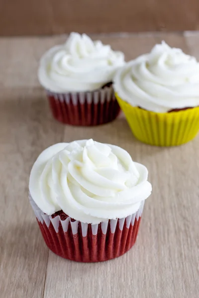 Red Velvet Cupcakes — Stock Photo, Image