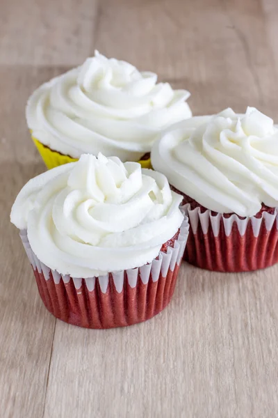Red Velvet Cupcakes — Stock Photo, Image