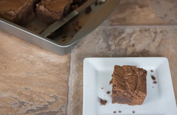 Csokoládé fudge brownies — Stock Fotó