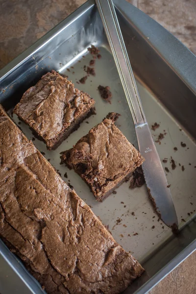 Csokoládé fudge brownies — Stock Fotó