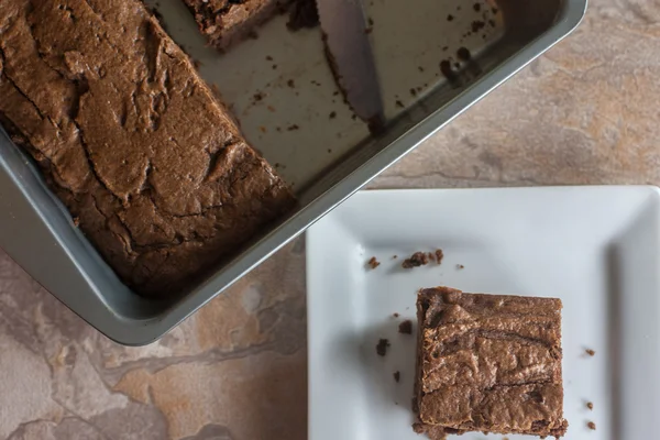 Brownies de chocolate — Fotografia de Stock