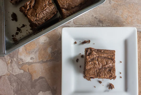 Chocolate Fudge Brownies — Stock Photo, Image