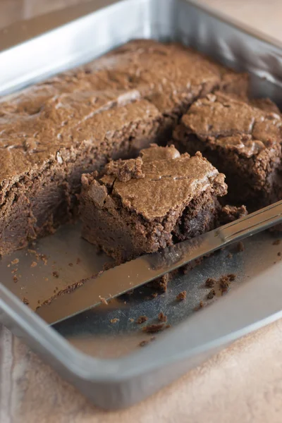 Chocolate Fudge Brownies — Stockfoto