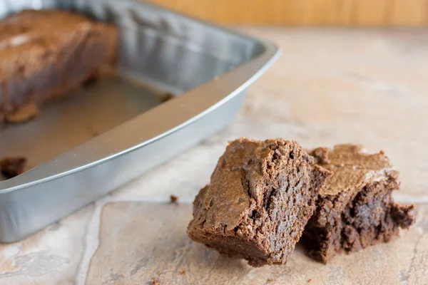 Choklad fudge brownies — Stockfoto