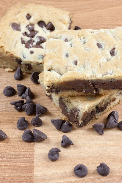 Barres à biscuits aux pépites de chocolat — Photo