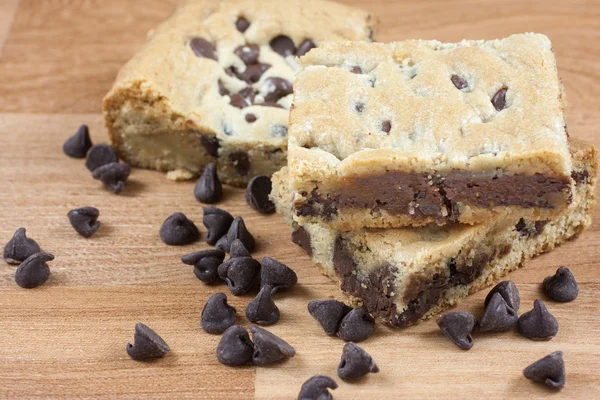 Barres à biscuits aux pépites de chocolat — Photo