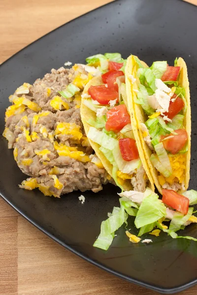 Tacos y Frijoles Refrescos —  Fotos de Stock
