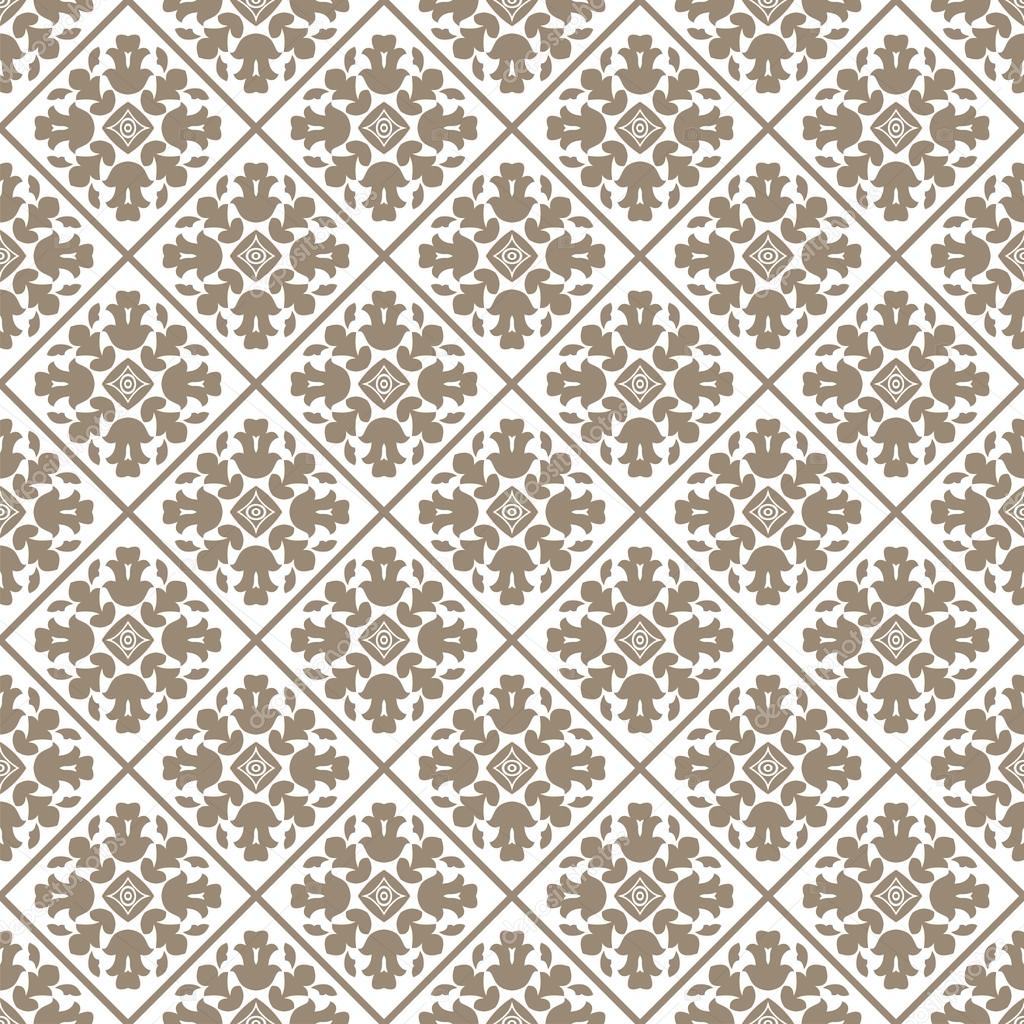 Seamless charcoal small floral elements wallpaper