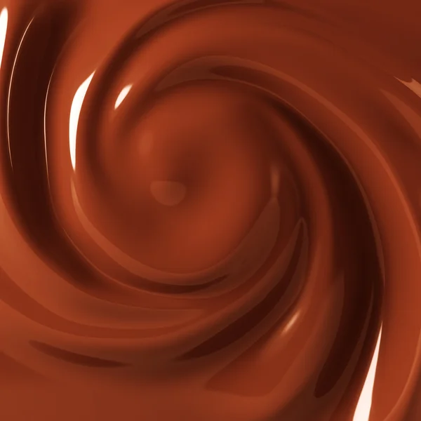 Chocolate cream swirl background — Stock Photo, Image
