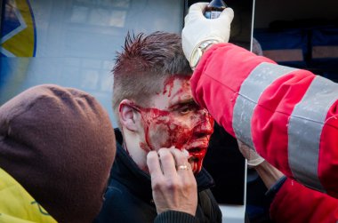 Kiev, Ukrayna - 18 Şubat