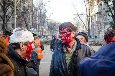 Kiev, Ukrayna - 18 Şubat