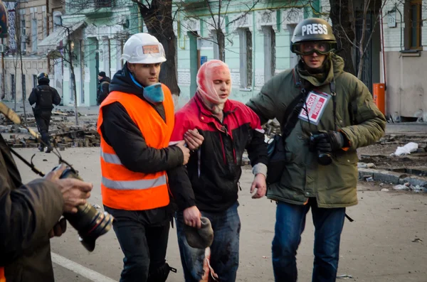 Kiev, Oekraïne - 18 februari — Stockfoto