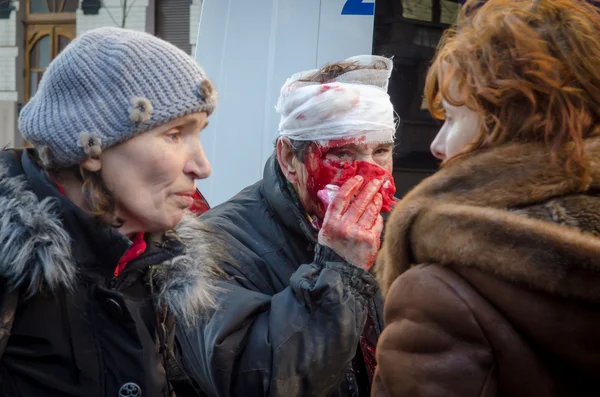 Kiev, Oekraïne - 18 februari — Stockfoto