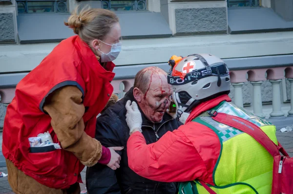 Kiev, Oekraïne - 18 februari — Stockfoto