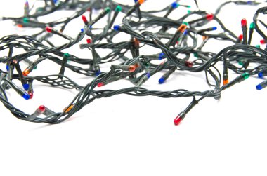 pembe mavi yeşil lambalar şenlikli Garland.