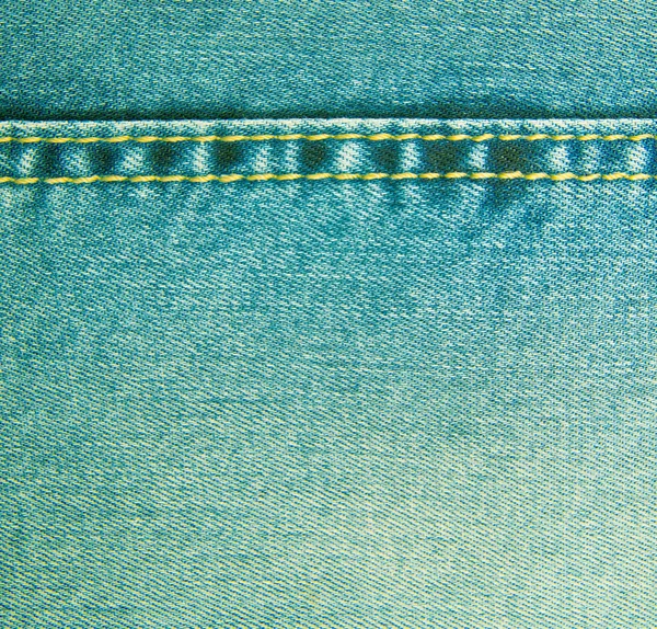 Tekstur Jeans dengan jahitan — Stok Foto