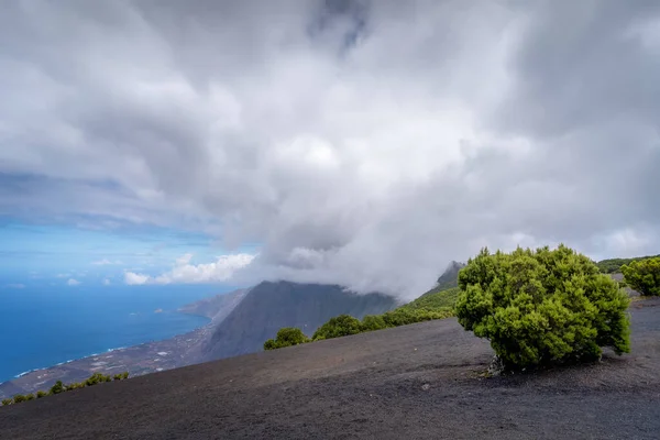 Paisaje Volcánico Vista Desde Cima Isla Hierro Santa Cruz Tenerife —  Fotos de Stock