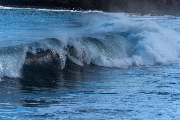 Zeegezicht Met Sterke Golven Salinetas Strand Telde Gran Canaria Canarische — Stockfoto