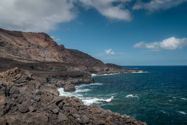Volcanic Seascape Rocks Formation Tamaduste Hierro Canary Islands — Stock Photo, Image