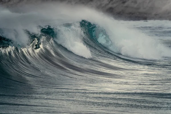 Seascape Com Ondas Fortes Praia Salinetas Telde Gran Canaria Ilhas — Fotografia de Stock