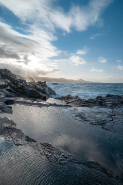 El Puertillo deniz manzarası. Arucas. Gran Kanarya Adaları
