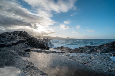 El Puertillo deniz manzarası. Arucas. Gran Kanarya Adaları