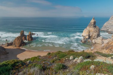 Deniz Burnu. Ursa Sahili manzarası. Sintra. Portekiz