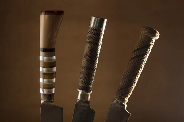 Gauchos için geleneksel rustik bıçak — Stok fotoğraf