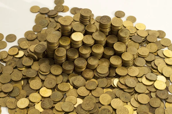 Piles of coins. — Stock Photo, Image