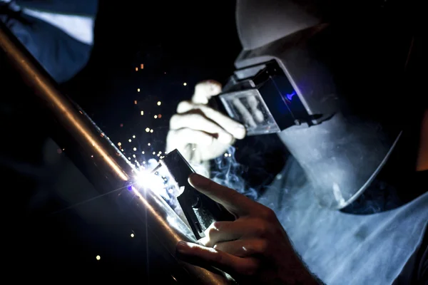 Welding worker — Stock Photo, Image