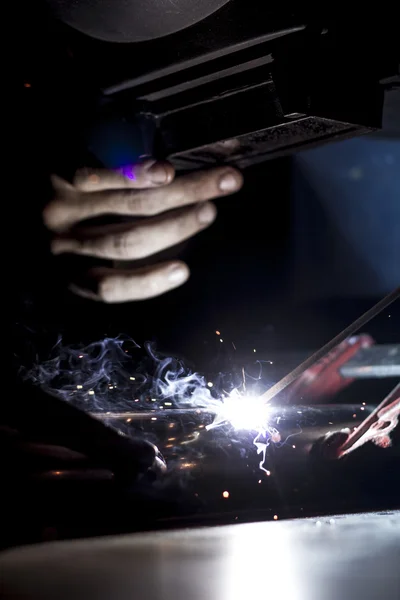 Welding worker — Stock Photo, Image