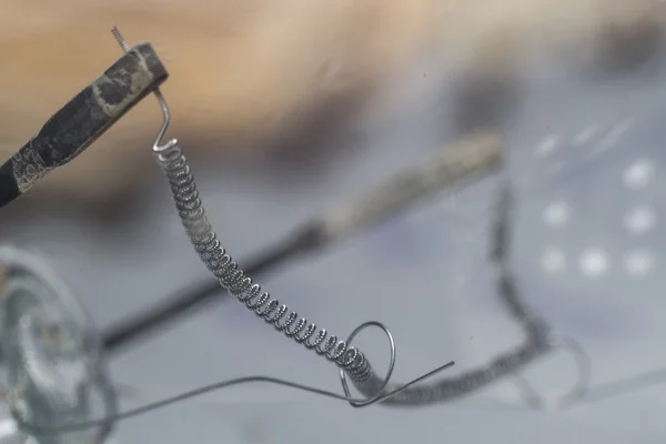 Close up on a transparent light bulb — Stock Photo, Image