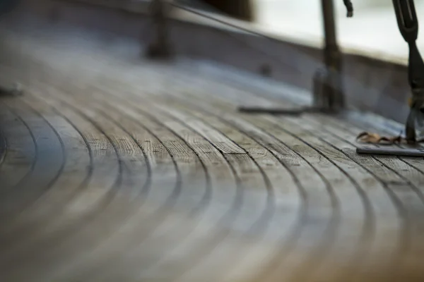 Boat with wooden floor — Stock Photo, Image