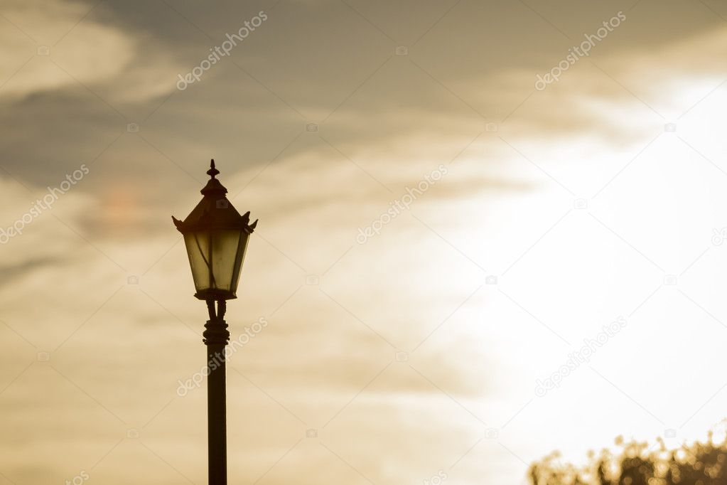Lantern in park