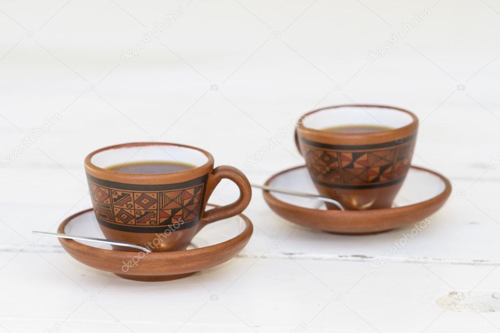 Two cups of coffee