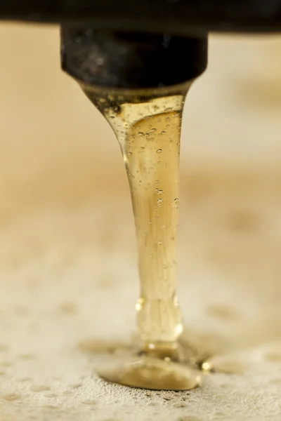 Beer bubbles close up — Stock Photo, Image