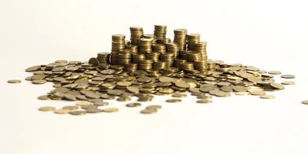 Piles of coins — Stock Photo, Image